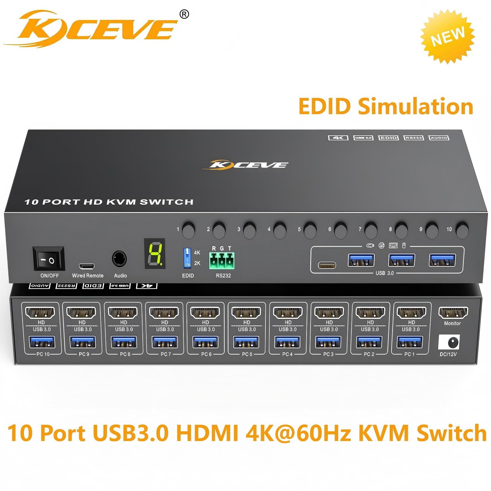 Hdmi Matrix Switch - 10-poorts 8-poorts KVM-switch HDMI 4K bij