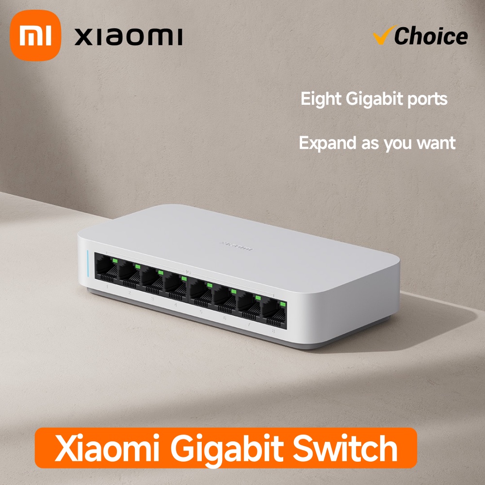 Ethernet Switch 8 Port - Origina Xiaomi Gigabit Ethernet Switch Netwerk