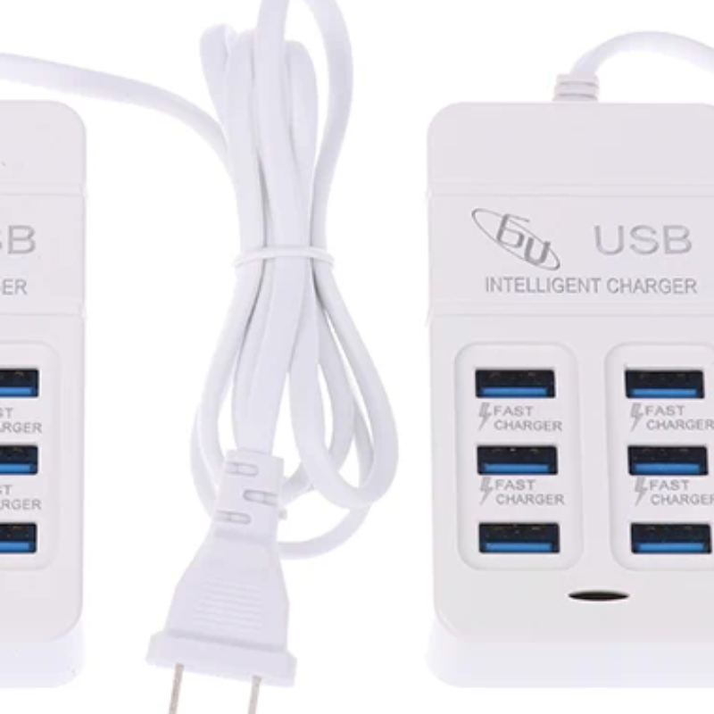 Multi Port Usb Hub - 1 PC US Plug 6 Poorten