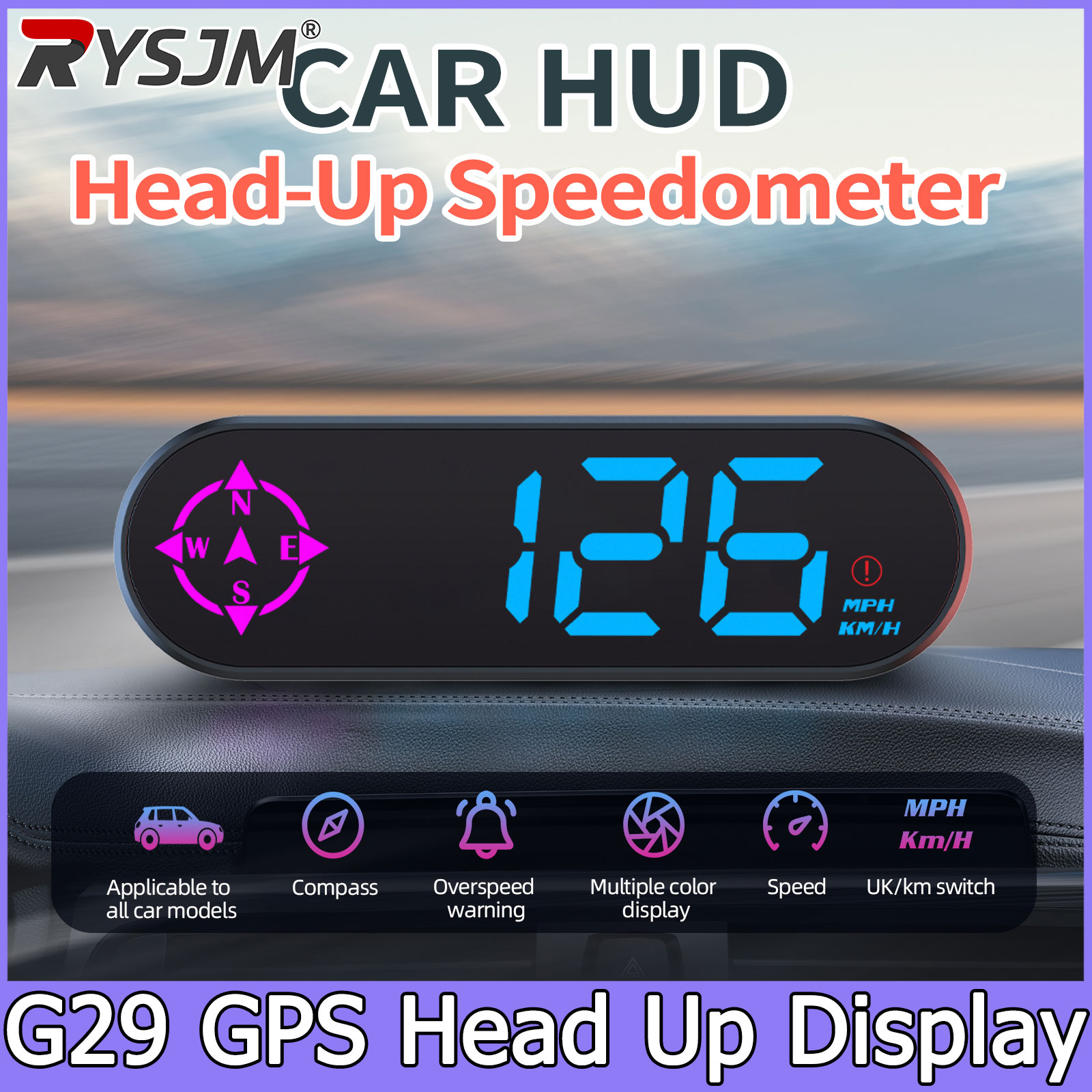 Pc Security Lock - G29 Auto Head-up Display GPS HUD
