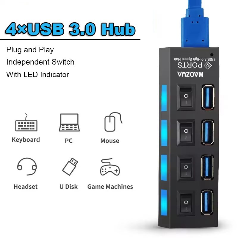 Multi Port Usb Hub - Hoge snelheid 4 poorten USB HUB