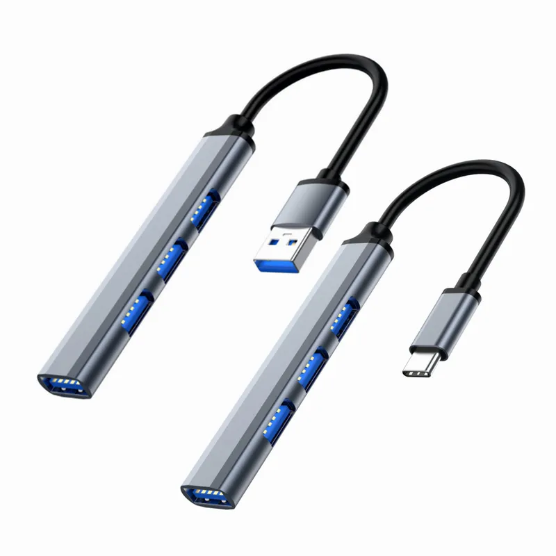 Multi Port Usb Hub - 4-poorts USB-C Hub 3.0/3.1-splitter voor meerdere