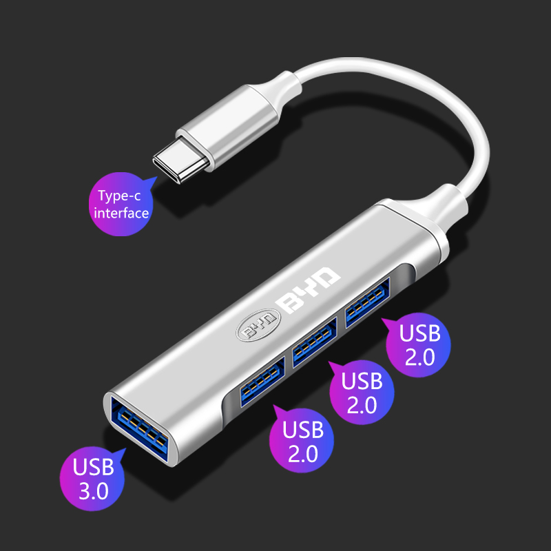 Multi Port Usb Hub - Type-C USB-adapter met meerdere poorten, hub,