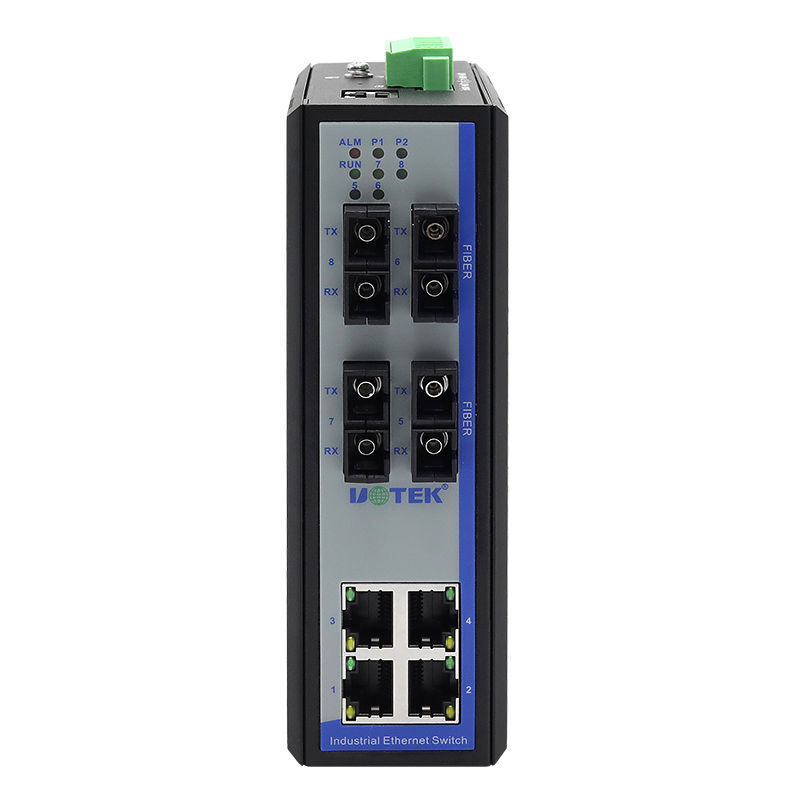 Ethernet Switch 8 Port - UOTEK 100M 8 poorten beheerde Ethernet-switch