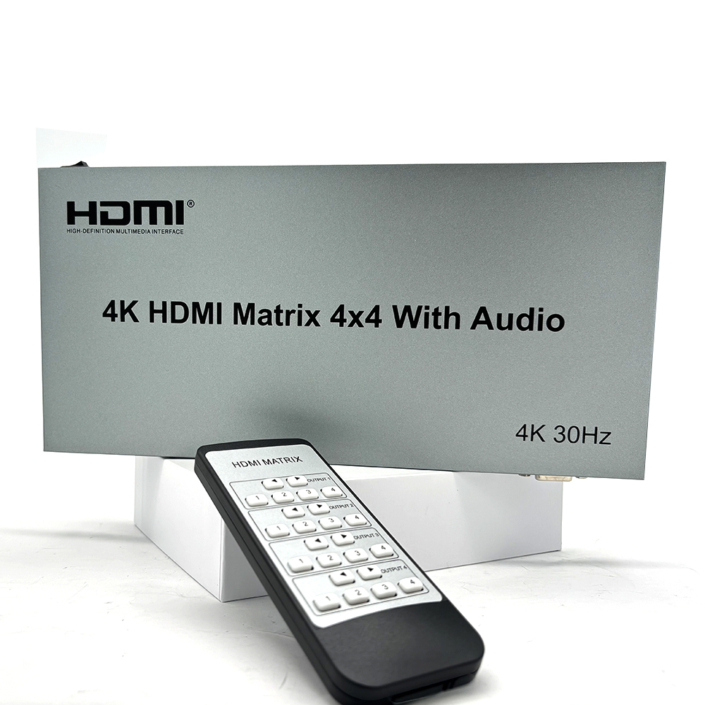 Hdmi Matrix Switch - 4K 60Hz 4x4 HDMI Matrix met
