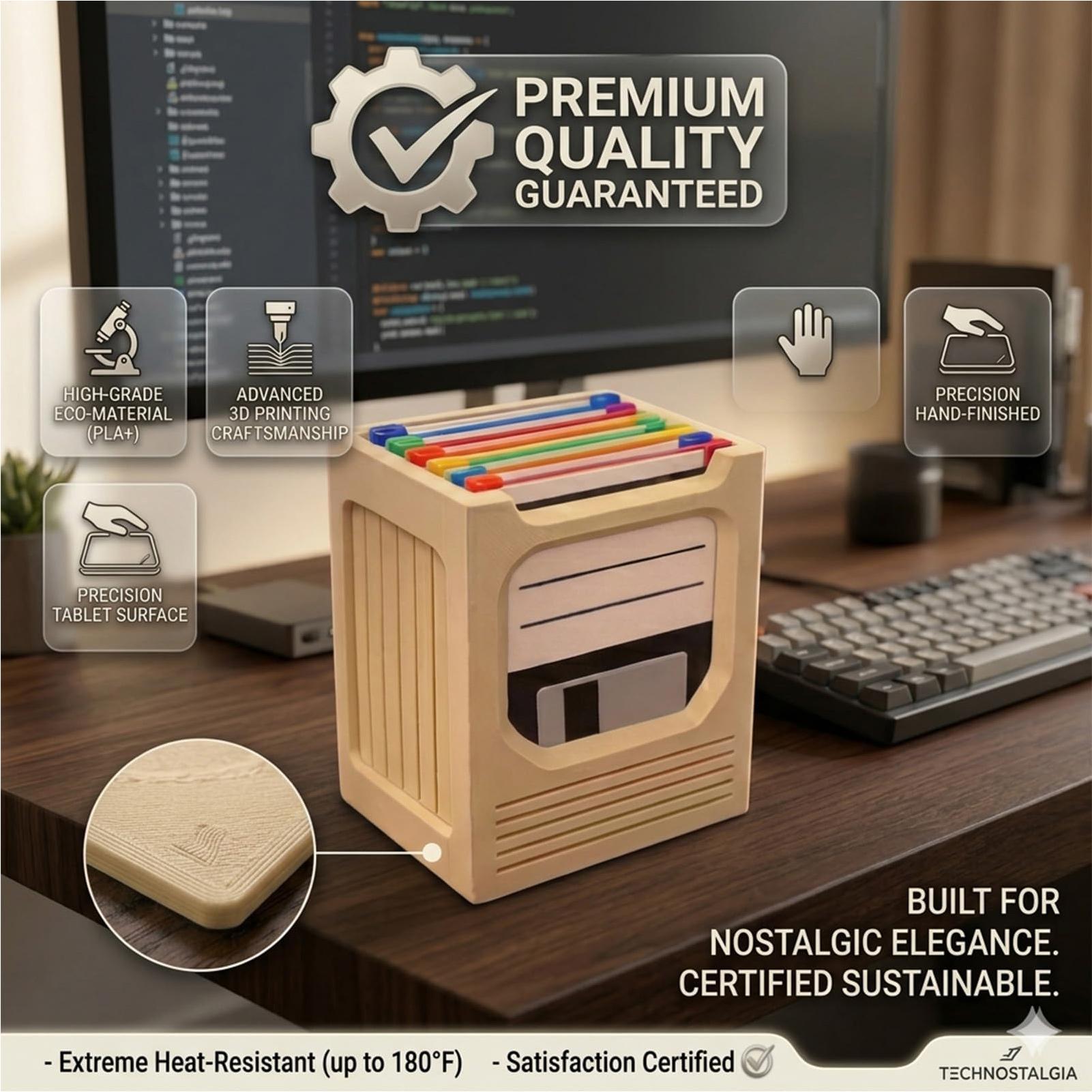 The Office Tech - Retro Tech Coaster Holder Set Retro