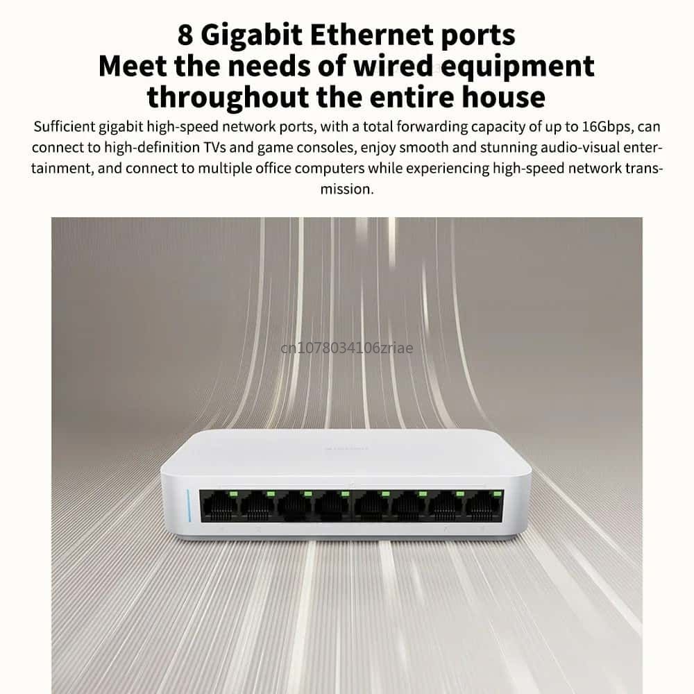 Origina Xiaomi Gigabit Etherne - Ethernet Switch 8 Port recensie en prijs