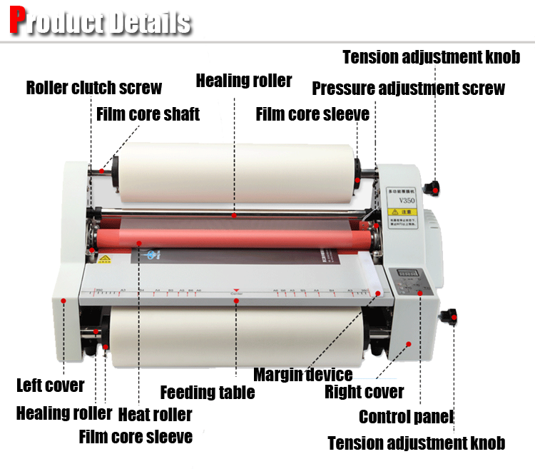 WD-V350S Desktop A3 A4 Formaat - Laminator A3 Hot recensie en prijs
