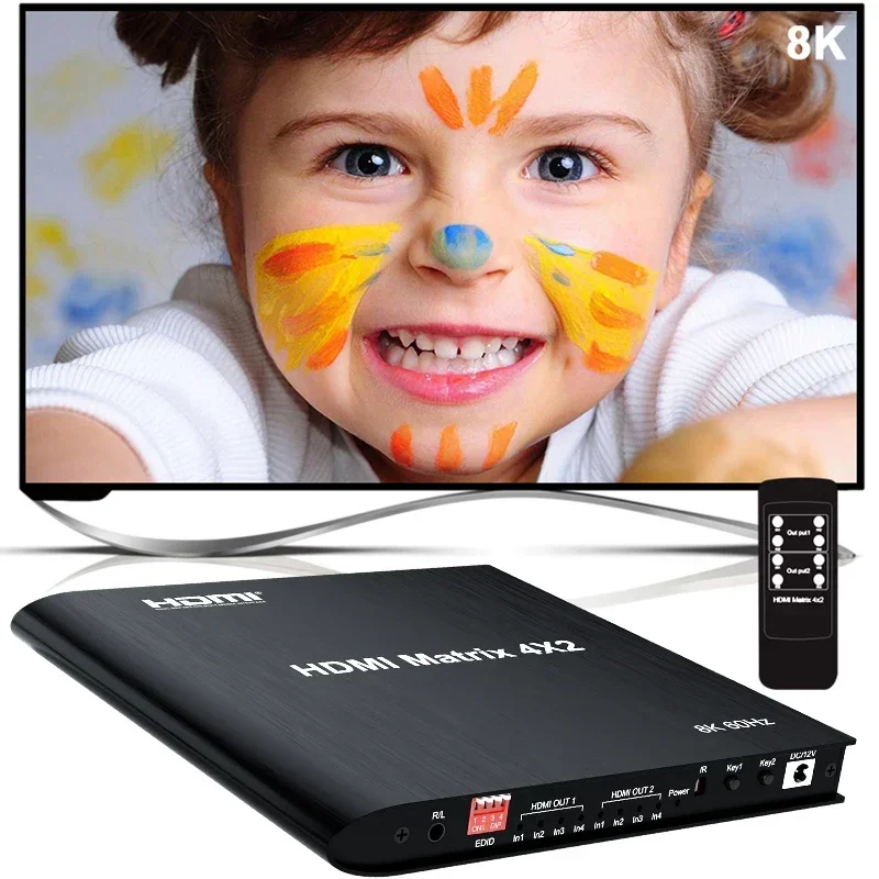 8K 4x2 HDMI2.1 Matrix Video Di - Hdmi Matrix Switch recensie en prijs