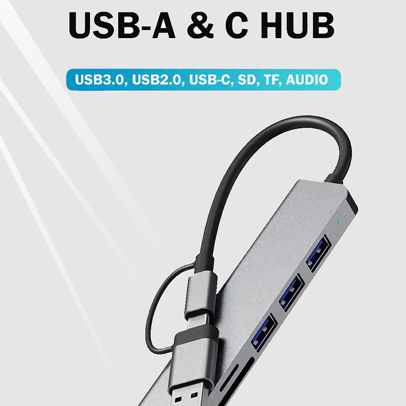 Type-C Hub USB Splitter 8-in-1 - Multi Port Usb Hub recensie en prijs