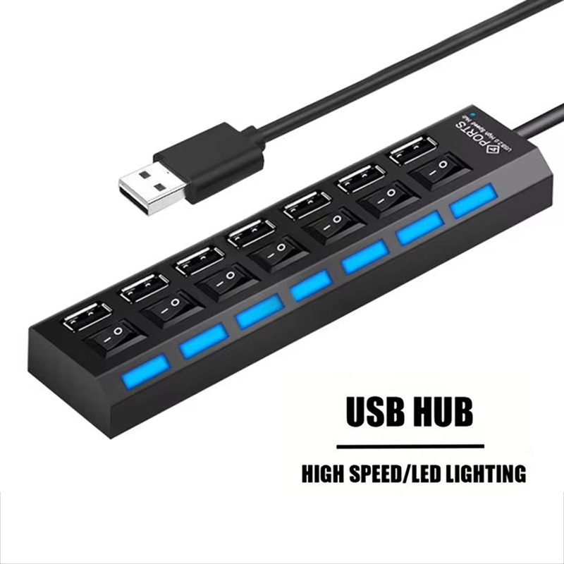 7-poorts USB 2.0 hubsplitter v - Multi Port Usb Hub recensie en prijs