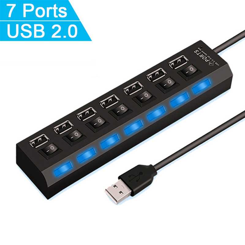 7-poorts USB 2.0 hubsplitter v - Multi Port Usb Hub recensie en prijs
