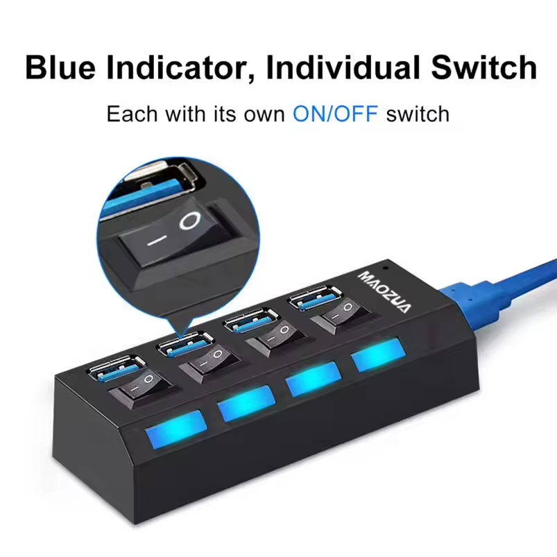 Hoge snelheid 4 poorten USB HU - Multi Port Usb Hub recensie en prijs