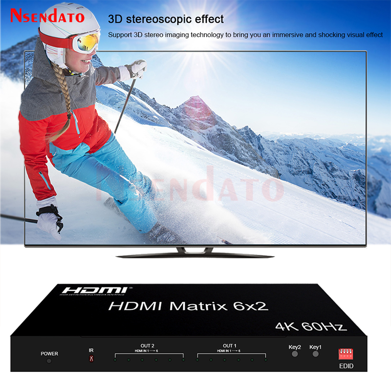 6x2 HDMI Matrix Switch 4K 60Hz - Hdmi Matrix Switch recensie en prijs