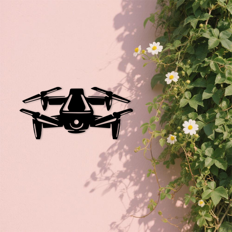2D platte drone silhouet metal - The Office Tech recensie en prijs
