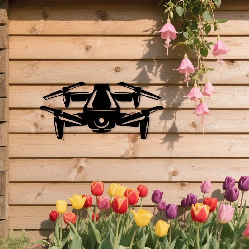 2D platte drone silhouet metal - The Office Tech recensie en prijs