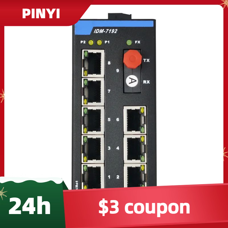 IDM-7192-FC1 DIN-rail 9-poorts - Ethernet Switch 8 Port recensie en prijs