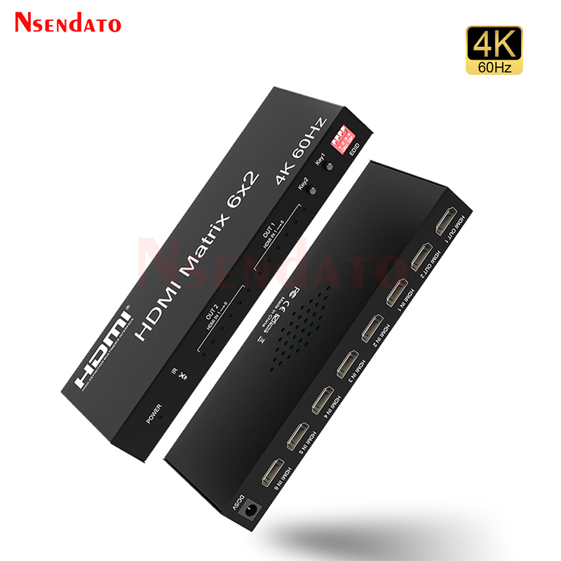 HDMI Matrix Switch 6x2 4K 60Hz - Hdmi Matrix Switch recensie en prijs