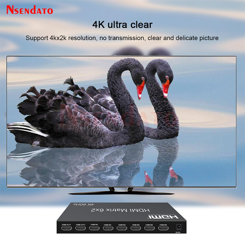 HDMI Matrix Switch 6x2 4K 60Hz - Hdmi Matrix Switch recensie en prijs