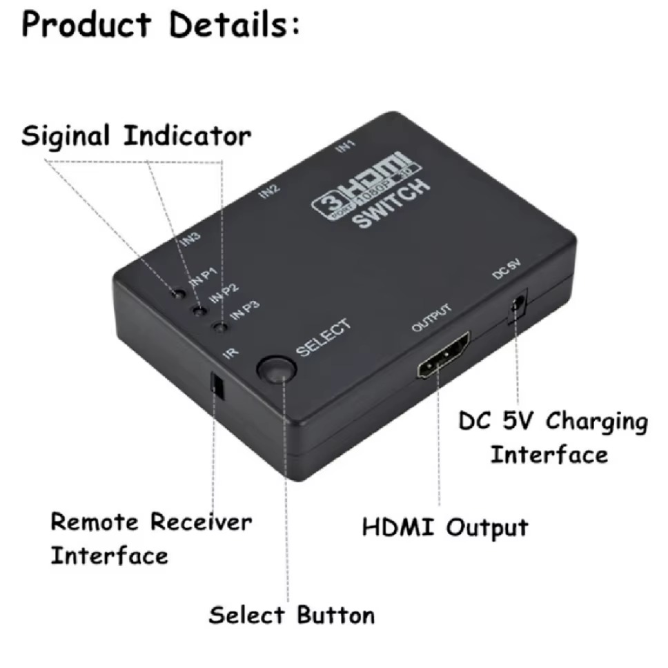 3x1 HDMI Switcher KVM Switches - Hdmi Matrix Switch recensie en prijs