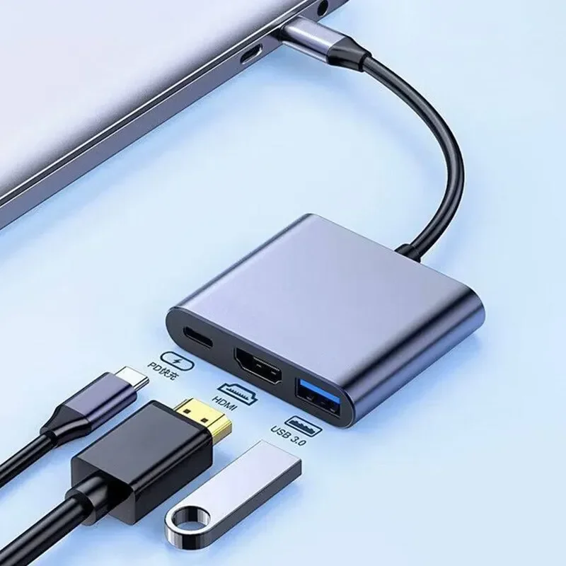 Type-C 3-in-1 multipoortadapte - Multi Port Usb Hub recensie en prijs
