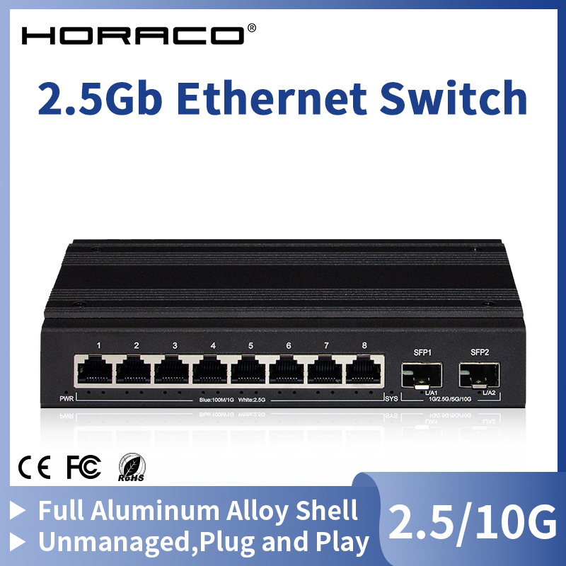 HORACO 2.5G netwerkswitch 8-po - Ethernet Switch 8 Port recensie en prijs